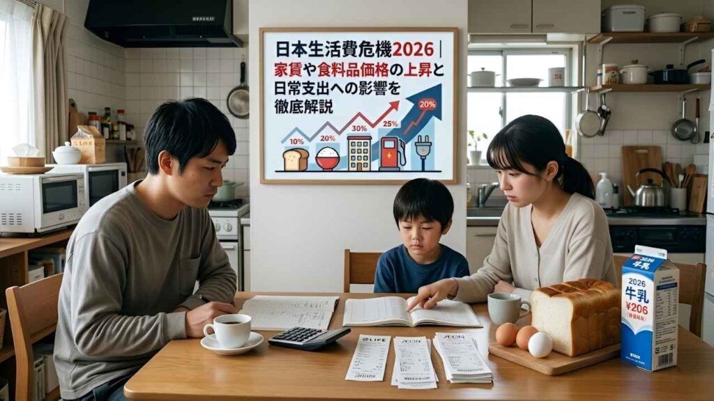 2026年 日本の生活費危機｜家賃と食料品が高騰…家計はどこまで苦しくなる？