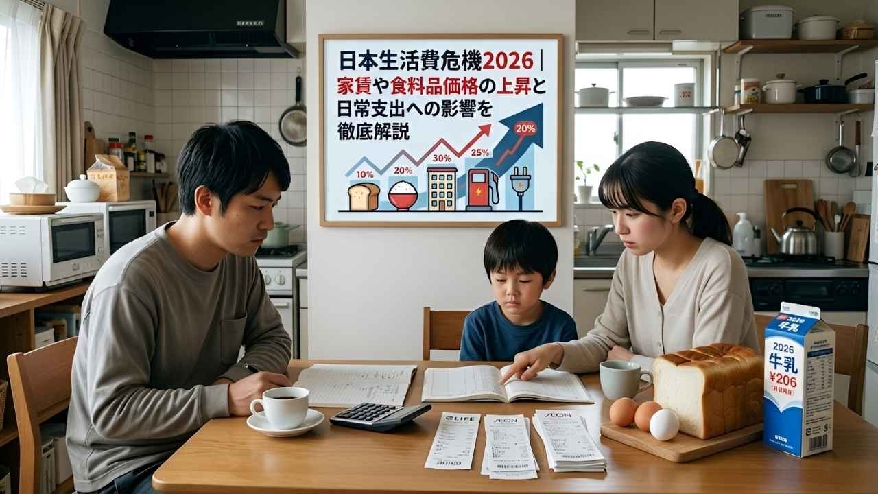2026年 日本の生活費危機｜家賃と食料品が高騰…家計はどこまで苦しくなる？