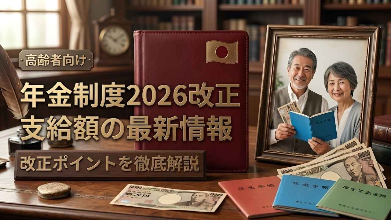 2026年 社会保障改革の全貌｜年金制度改正で支給額はどう変わる？
