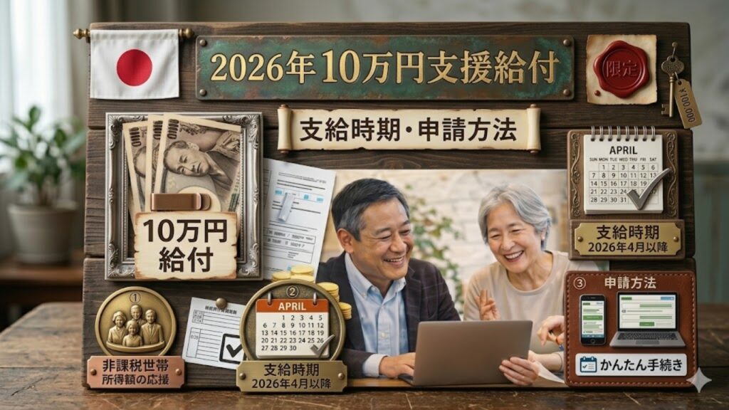 2026年生活支援10万円給付｜知らないと受け取れない申請ルールとは